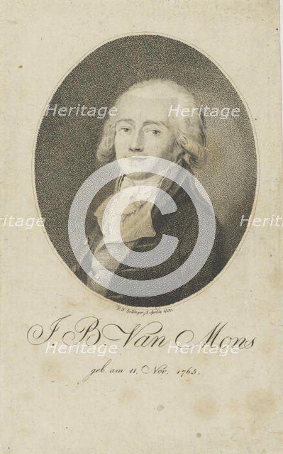 Portrait of Jean-Baptiste Van Mons (1765-1842) , 1800. Creator: Bollinger, Friedrich Wilhelm (1777-1825).