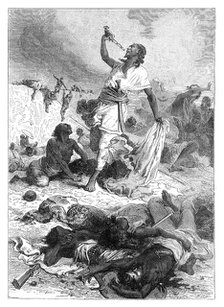 'The suicide of Theodore', Magdala, Ethiopia, 1868 (late 19th century). Artist: Unknown