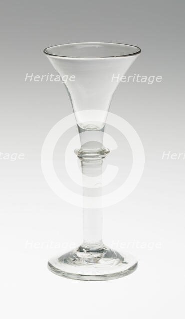 Wine Glass, England, c. 1750. Creator: Unknown.