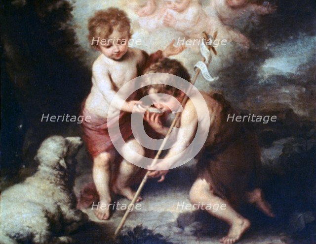 'The Boys with the Shell', c1670. Artist: Bartolomé Esteban Murillo 