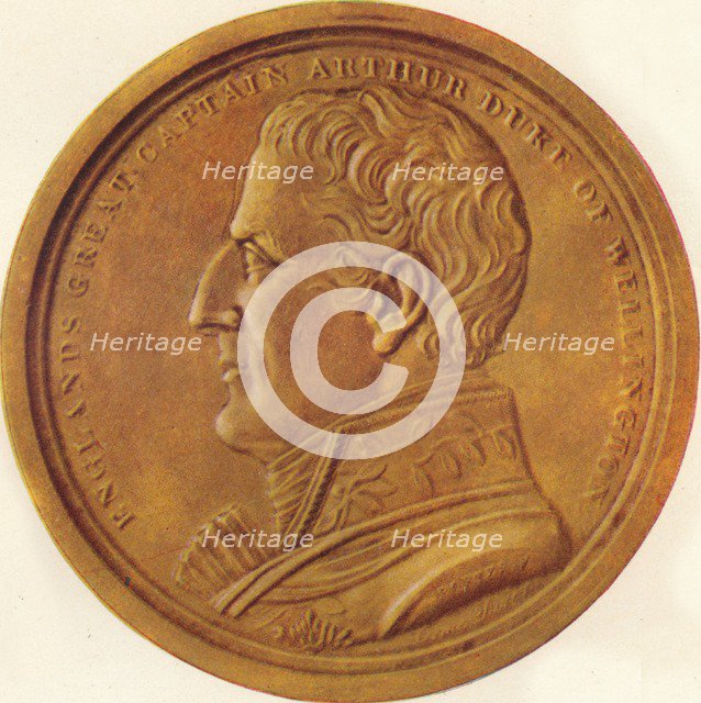 'England's Great Captain Arthur Duke of Wellington - Souvenir Medal', 1815 (1910). Artist: Edward Orme.