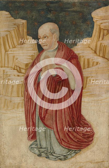 A kneeling canon, c1470-1490. Creator: Pier Francesco Fiorentino.