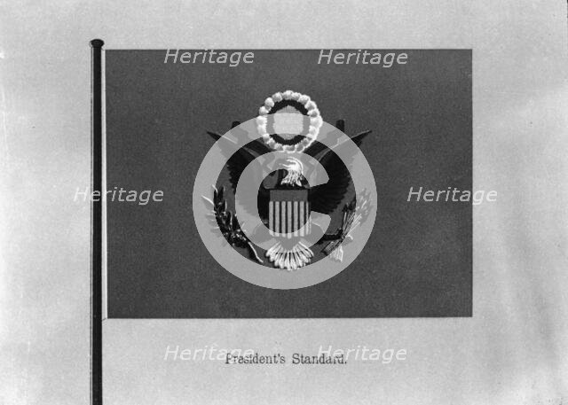 Flags. President's Standard, 1911. Creator: Harris & Ewing.
