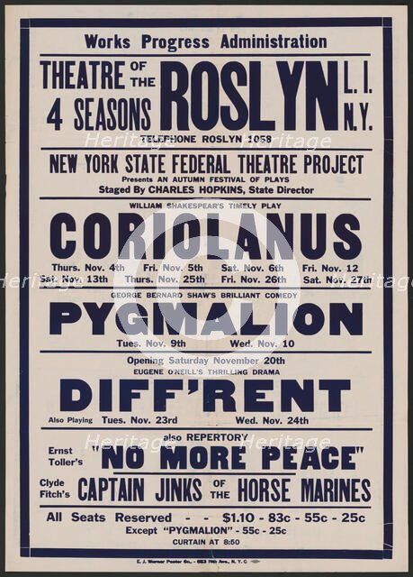 Coriolanus, Roslyn, NY, [1930s]. Creator: Unknown.
