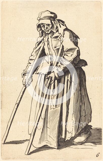 Beggar Woman with Crutches. Creator: Unknown.