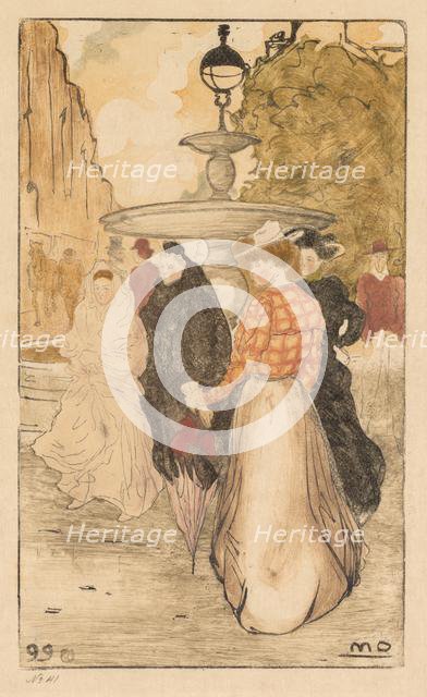 Place Saint Georges, 1899. Creator: Maurice Delcourt (French, 1877-1917).