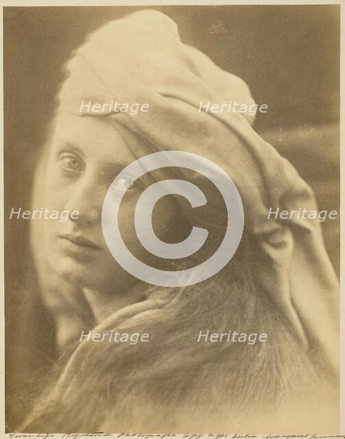 A Study of the Beatrice Cenci, September 1870. Creator: Julia Margaret Cameron.