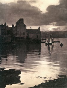 Lerwick Harbour, Shetland, Scotland, 1924-1926.Artist: JD Rattar