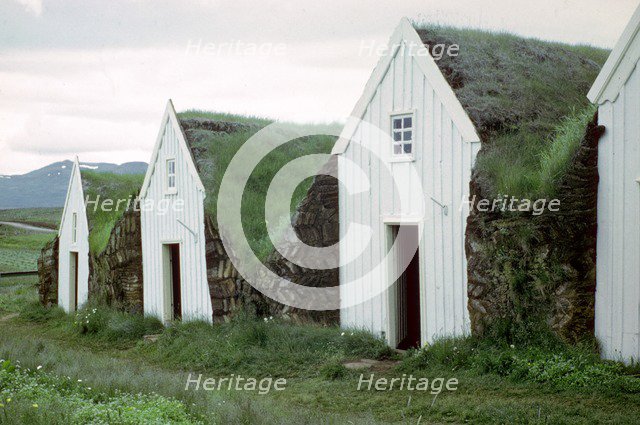 Glaumber Viking Farm, alleged home of Thorfinn Karlsefni. Artist: Unknown