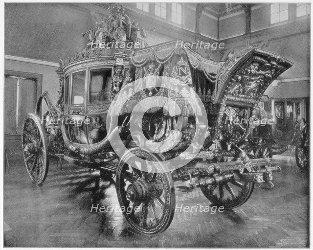 Napoleon's carriage, Versailles, (late 19th century).Artist: John L Stoddard
