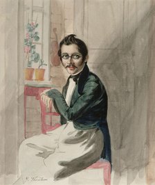 August Pettersson (1818-1853), drawing teacher from Kuopio, 1830-1899. Creator: Johan Knutson.