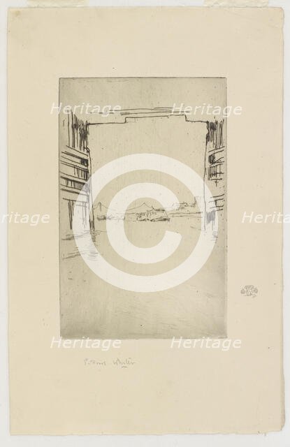 Under Old Battersea Bridge, 1879. Creator: James Abbott McNeill Whistler.