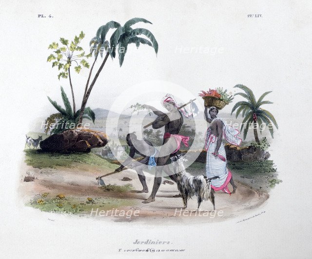 'Gardeners', 1828. Artist: Marlet et Cie
