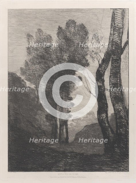 Environs de Rome, 1866. Creator: Jean-Baptiste-Camille Corot.