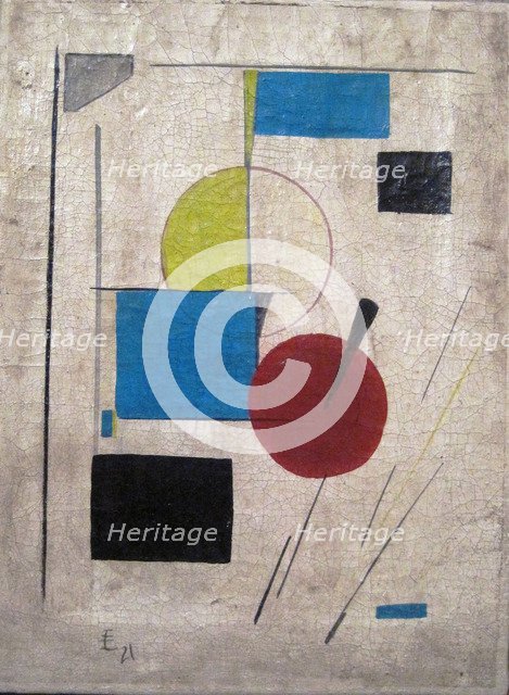 Suprematist Composition, 1921. Artist: Lissitzky, El (1890-1941)