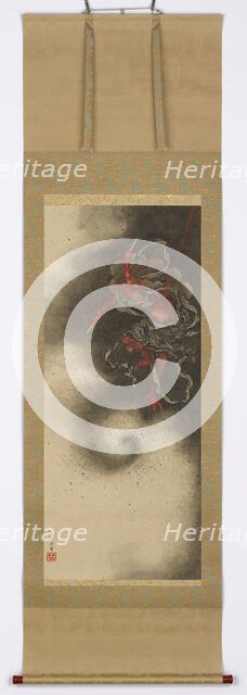 Thunder god, 1847. Creator: Hokusai.