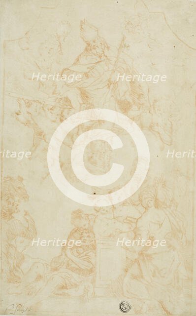 Miracle of Bishop Saint, n.d. Creator: Pietro Santi Bartoli.