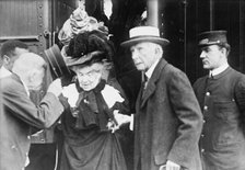 J.D. Rockefeller and wife, 1911. Creator: Bain News Service.