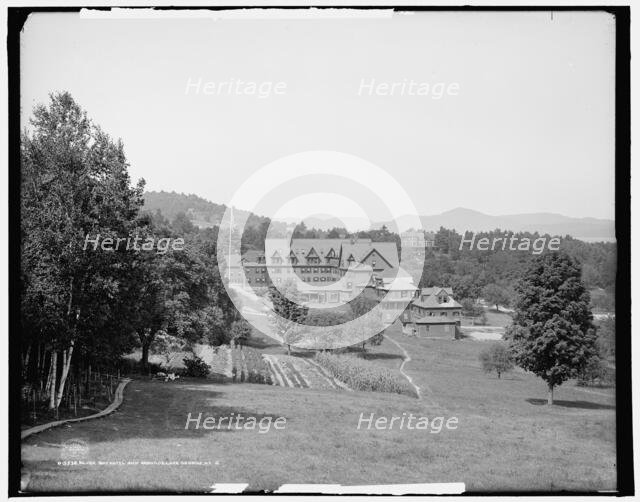 Silver Bay Hotel and grounds, Lake George, N.Y., c1906. Creator: Unknown.