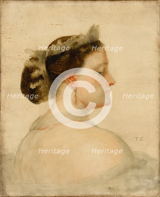 Portrait of Mathilde Bonaparte (1820-1904), Princesse Française. Artist: Couture, Thomas (1815-1879)