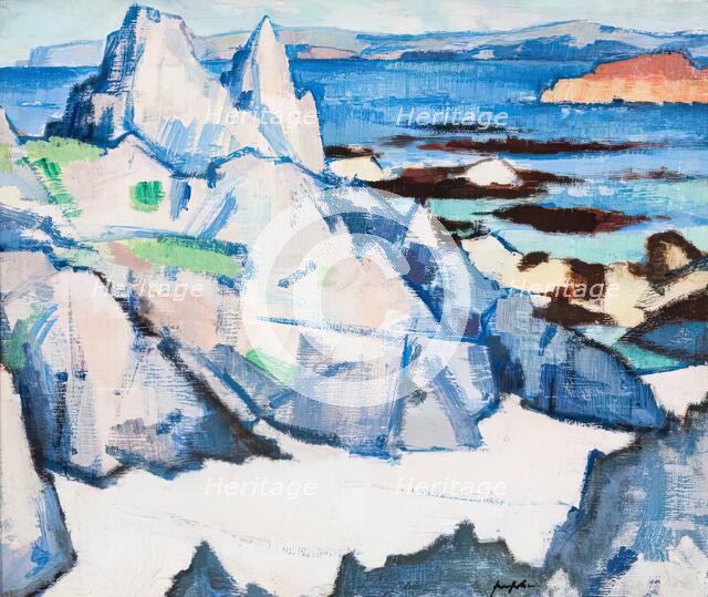Cathedral Rock, Iona, 1920. Creator: Samuel John Peploe.
