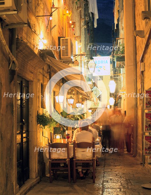 Restaurant, Dubrovnik, Croatia.