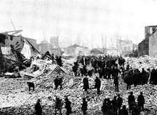 The Cyclone at Louisville, Kentucky, United States: ruins of the Falls City Hall, 1890. Creator: Unknown.