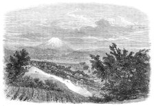 Scenes in Japan: the mountain Fusiyama, viewed from near Yokohama, 1864. Creator: Mason Jackson.