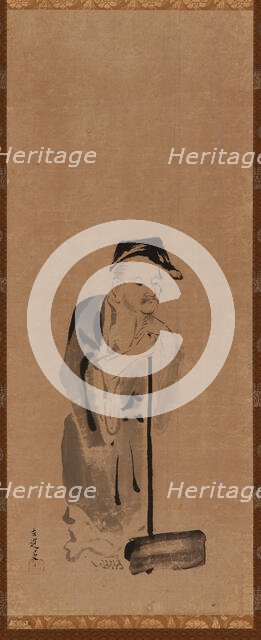 Shide (Jittoku), Edo period, early 17th century. Creator: Kano Sadanobu.