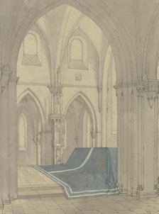 View into the chancel of Heilsbronn Abbey Church, c1820s. Creator: Friedrich Maximilian Hessemer.