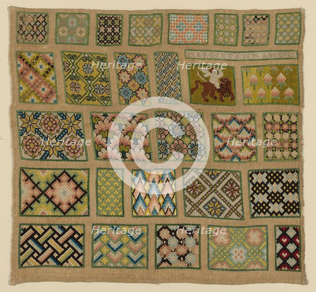 Sampler, Germany, 1713. Creator: Margrett Bem.