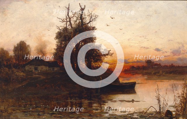 Evening Silence, 1894. Artist: Klever, Juli Julievich (Julius), von (1850-1924)