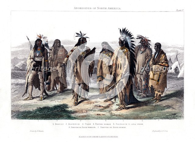 'Aborigines of North America', 1873. Artist: JJ Crew