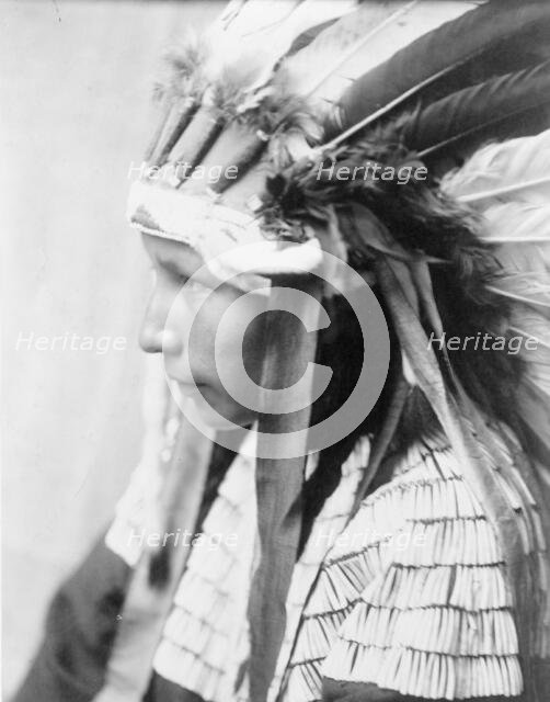 The Daughter of Bad Horse (profile), c1905. Creator: Edward Sheriff Curtis.