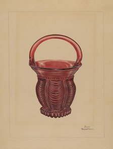 Ornamental Small Basket, c. 1936. Creator: John Tarantino.