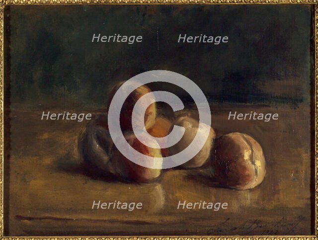 Nature morte aux pêches, 1922. Creator: Sarah Bernhardt.