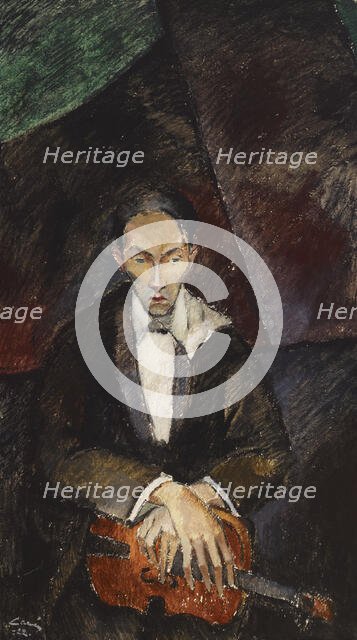 The Violin Player, 1922. Creator: Alvar Cawén.