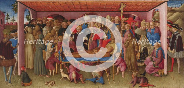 The Funeral of Saint Francis of Assisi, c1430. Creator: Bartolomeo di Tommaso.