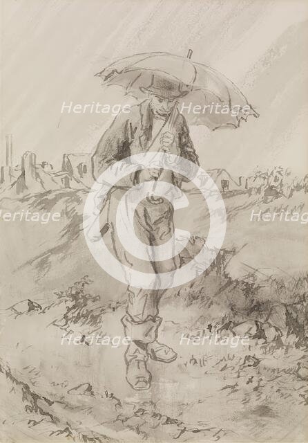 The Twelve Months: February, 1866. Creator: Paul Gavarni.