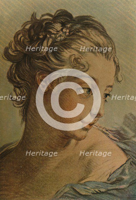 'La Tete D'Une Jeune Fille', (Head Of A Young Girl), c1760-1790, (1913). Artist: Louis Marin Bonnet.