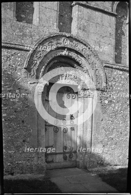 St Nicholas' Church, Barfrestone, Eythorne, Dover, Kent, 1920-1940. Creator: Marjory L Wight.