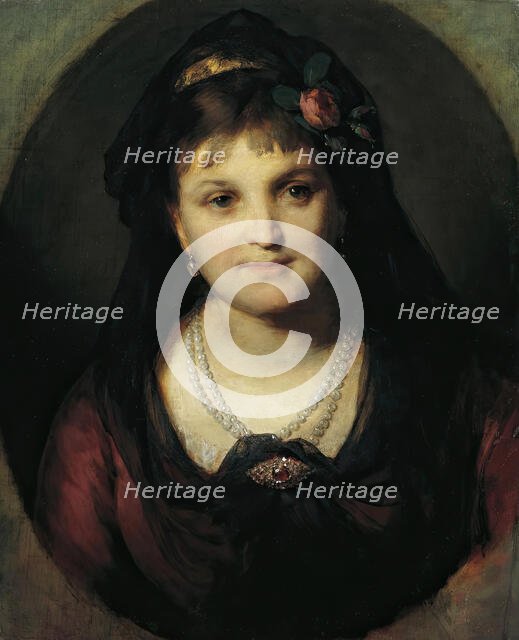 Rosalia Hermann, 1872. Creator: Friedrich von Amerling.