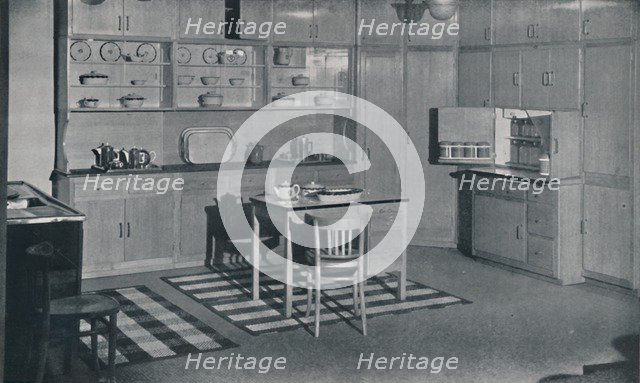 'A kitchen arranged and equipped by Heal & Son, Ltd. of London', 1942. Artist: Unknown.