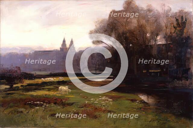 Old Aberdeen from the South-West, 1875-1899. Creator: James Coutts Michie.