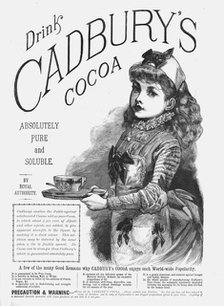 ''Drink Cadbury's Cocoa', 1888. Creator: Unknown.