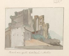 View of Ruin, so-called Castel Vecchio, in Avellino, 1778. Creator: Louis Ducros.