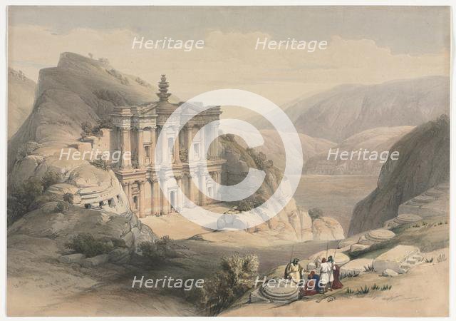 El Deir Petra, 1839. Creator: David Roberts (British, 1796-1864).