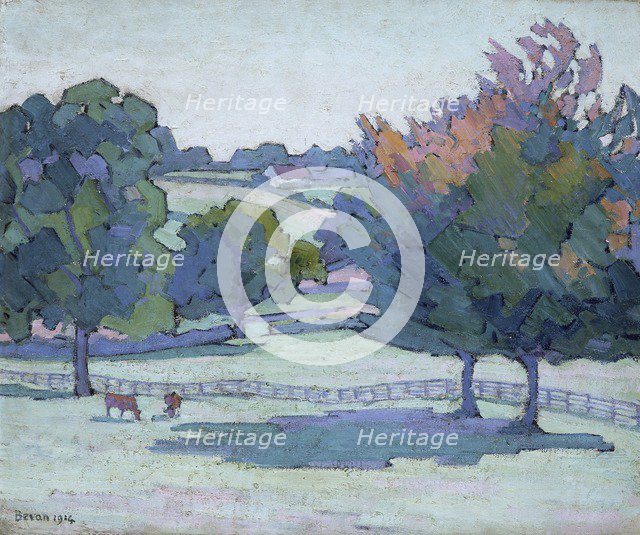 'Maples at Cuckfield, Sussex', 1914. Artist: Robert Polhill Bevan.