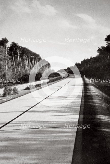 One of many roads built by the Nazis, Germany, 1936. Artist: Unknown