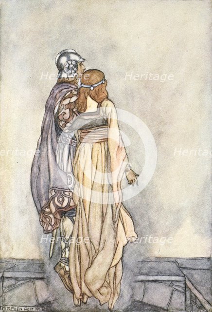 'They rose up in the air', c1910.  Artist: Stephen Reid